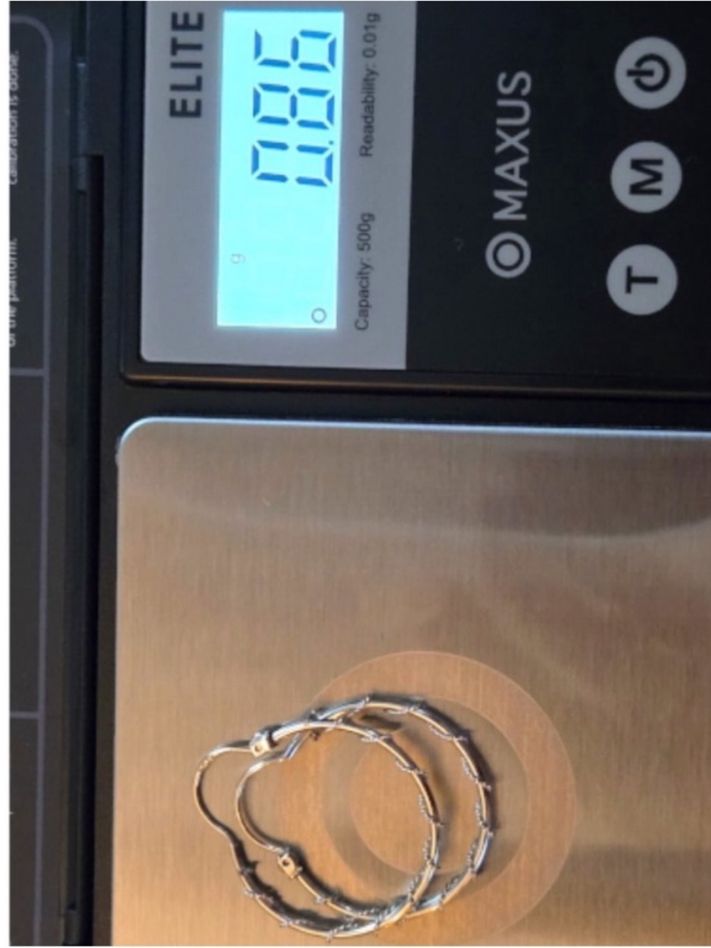 10k White Gold Twisted Vine Hoops - Picture 7 of 7